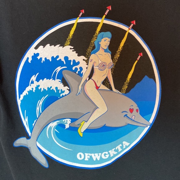 ⭐️HP⭐️ GOLF WANG OFWGKTA Jasper Dolphin Sexy Lady ODD FUTURE WOLF GANG Tee SMALL - Picture 3 of 6